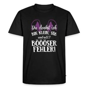 Kaninchen Hase Häschen - T-shirt Premium bio Homme - noir - Devant - Nico (187cm)