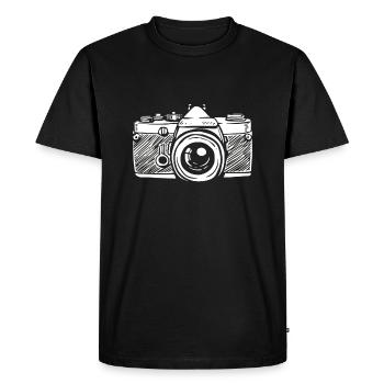 Photographer Photographing Camera Photographer - Men's Premium Organic T-Shirt - black - Front - Nico (187cm)