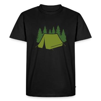 Camper Camping Camper Camping Caravan - Men's Premium Organic T-Shirt - black - Front - Nico (187cm)