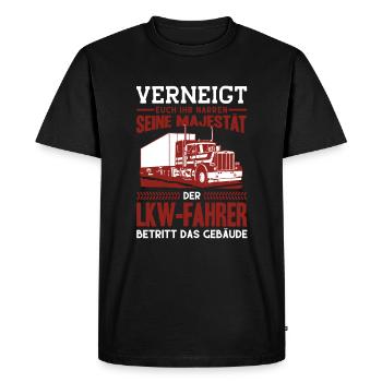 Driver Trucker Truck Truck Truck Driver Truck - Men's Premium Organic T-Shirt - black - Front - Nico (187cm)