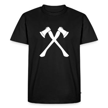 lumberjack - Men's Premium Organic T-Shirt - black - Front - Nico (187cm)