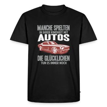 Car racing car tuning - Men's Premium Organic T-Shirt - black - Front - Nico (187cm)