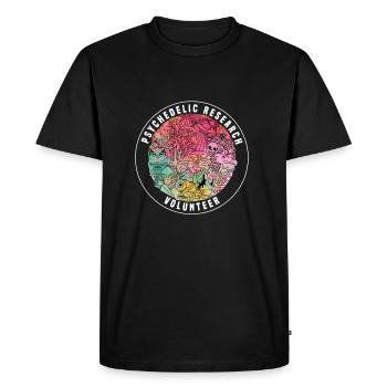 Volontaires de recherche psychédéliques cadeau de saké extra-terrestre - T-shirt Premium bio Homme - noir - Devant - Nico (187cm)