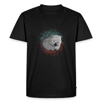 Australien Wombat - Männer Premium Bio T-Shirt - Schwarz - Vorne - Nico (187cm)