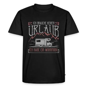 Camping-car camping-car - T-shirt Premium bio Homme - noir - Devant - Nico (187cm)