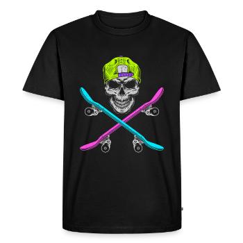 Skating Skateboard Roller Skates - Men's Premium Organic T-Shirt - black - Front - Nico (187cm)