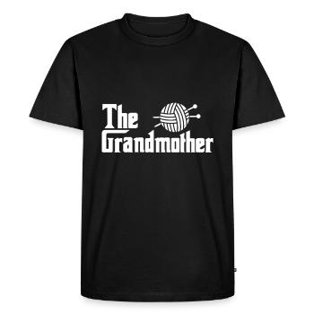 The Grandmother Grandparents gift - Men's Premium Organic T-Shirt - black - Front - Nico (187cm)