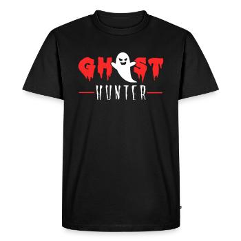 Ghost hunter paranormal investigator - Men's Premium Organic T-Shirt - black - Front - Nico (187cm)