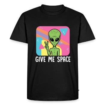 Donnez-moi de l'espace UFO extraterrestre - T-shirt Premium bio Homme - noir - Devant - Nico (187cm)