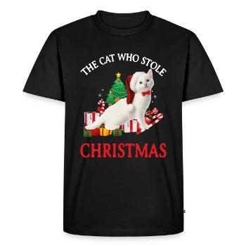 Ugly Christmas Xmas masque visage Noël - T-shirt Premium bio Homme - noir - Devant - Nico (187cm)