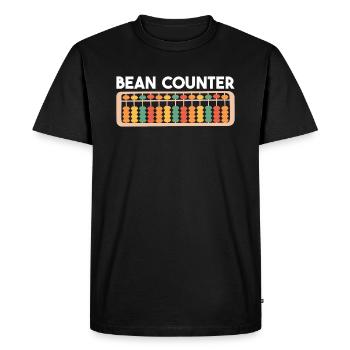 Compteur de haricots Comptabilité numéros de saison fiscale - T-shirt Premium bio Homme - noir - Devant - Nico (187cm)