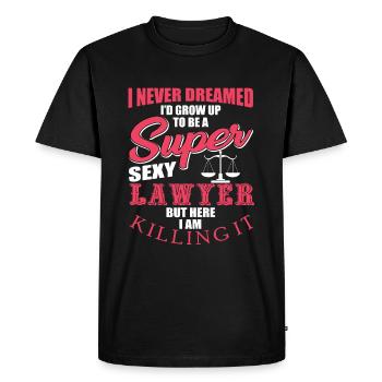 Anwalt - Männer Premium Bio T-Shirt - Schwarz - Vorne - Nico (187cm)