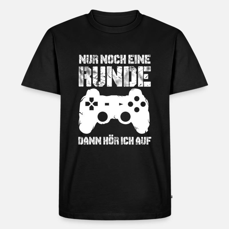 Zocken - Männer Premium Bio T-Shirt - Schwarz