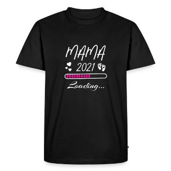 Maman 2021 - T-shirt Premium bio Homme - noir - Devant - Nico (187cm)