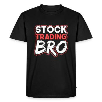 Stocks Stock Trading Bro - Men's Premium Organic T-Shirt - black - Front - Nico (187cm)