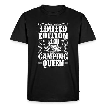 Tent Camper Mom Limited Edition - Men's Premium Organic T-Shirt - black - Front - Nico (187cm)