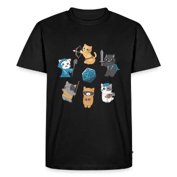 Jeu de rôle Cats Cat - T-shirt Premium bio Homme - noir - Devant - Nico (187cm)