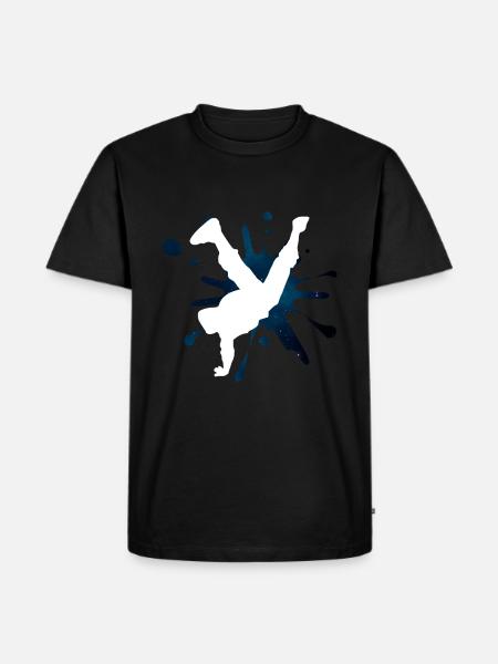 Breakdance splash - Men's Premium Organic T-Shirt - black