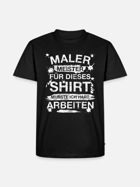 Maler Malermeister Handwerker Geschenk - Männer Premium Bio T-Shirt - Schwarz