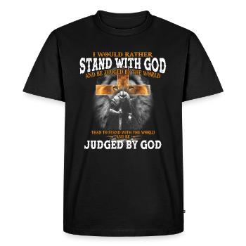 Religion Christianisme - T-shirt Premium bio Homme - noir - Devant - Nico (187cm)