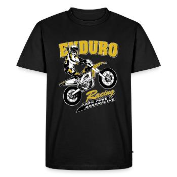 Enduro Offroad - Men's Premium Organic T-Shirt - black - Front - Nico (187cm)