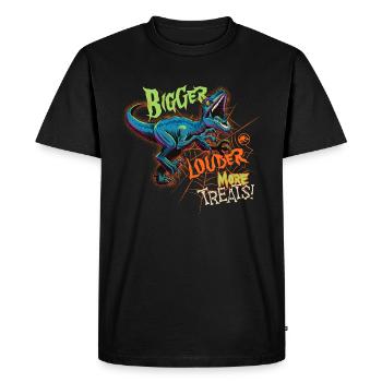 Jurassic World Raptor Bigger Louder More Treats - T-shirt Premium bio Homme - noir - Devant - Nico (187cm)