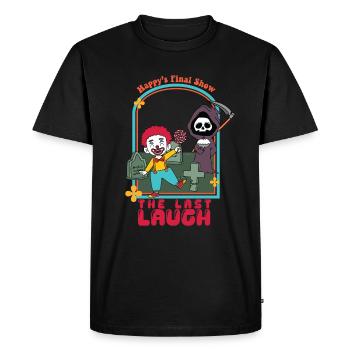 The Last Laugh - Happy's Final Show - Men's Premium Organic T-Shirt - black - Front - Nico (187cm)
