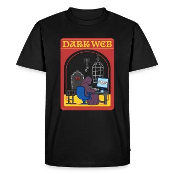 Dark Web - Comment sortir avec des filles gothiques - T-shirt Premium bio Homme - noir - Devant - Nico (187cm)