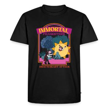 Immortal Pranksters - Drac's Heart Attack - Pranks - Men's Premium Organic T-Shirt - black - Front - Nico (187cm)