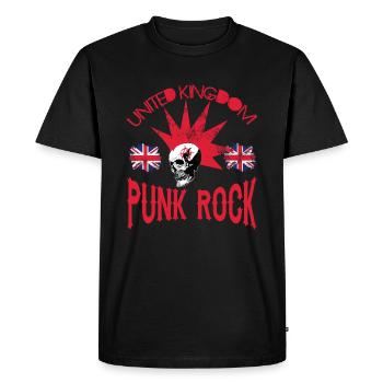 Royaume-Uni - Royaume-Uni Punkrock - Punk Rock - T-shirt Premium bio Homme - noir - Devant - Nico (187cm)