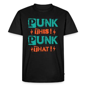 Punk Ça! Punk ça ! - Gothique - Gothique - Concert - T-shirt Premium bio Homme - noir - Devant - Nico (187cm)