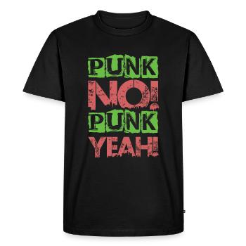 Punk Non! Punk oui ! - Gothique - Concert - Goth - Fu - T-shirt Premium bio Homme - noir - Devant - Nico (187cm)