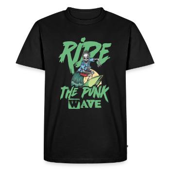 Ride The Punk Wave - Deutsch - Gothique - Concert - T-shirt Premium bio Homme - noir - Devant - Nico (187cm)