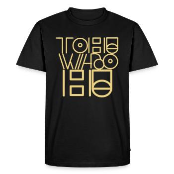 TOHUWABOHUUUU - Men's Premium Organic T-Shirt - black - Front - Nico (187cm)