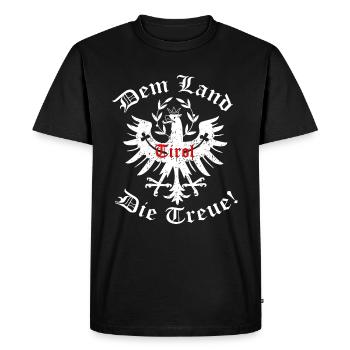 La loyauté du pays tyrolien - T-shirt Premium bio Homme - noir - Devant - Nico (187cm)