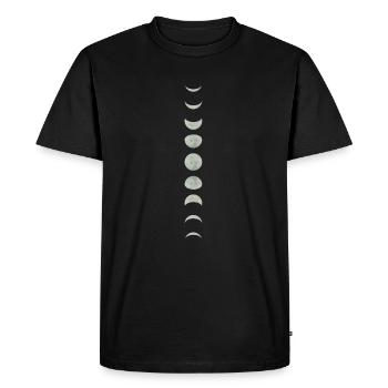 Spiritual Yoga Moon - Men's Premium Organic T-Shirt - black - Front - Nico (187cm)