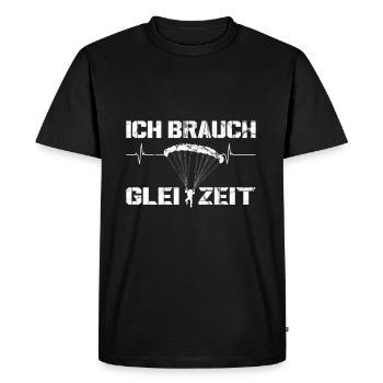 Paragliding Gleitschirm lustiges Motiv Geschenk - Männer Premium Bio T-Shirt - Schwarz - Vorne - Nico (187cm)