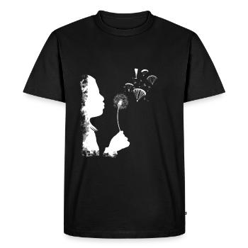 Pilote cadeau parapente parapente pissenlit - T-shirt Premium bio Homme - noir - Devant - Nico (187cm)