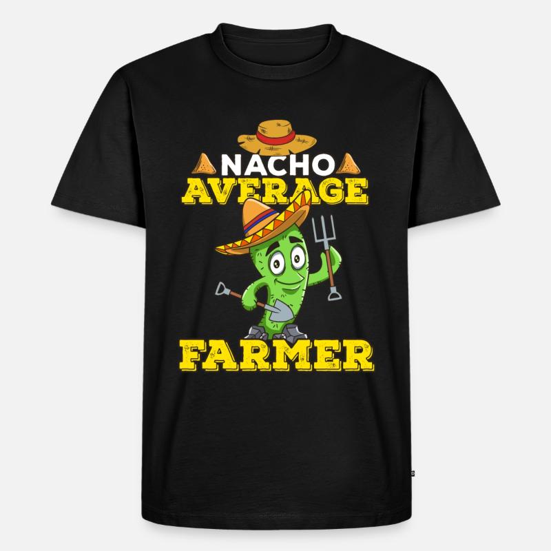 Cinco De Mayo Farmer - Männer Premium Bio T-Shirt - Schwarz