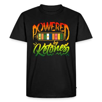 Ketosis ketogenic diet Power Keto diet prüvit - Men's Premium Organic T-Shirt - black - Front - Nico (187cm)