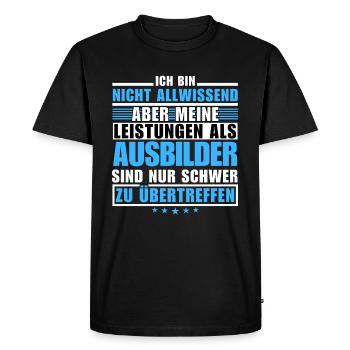 Unmatched performance as an instructor - Men's Premium Organic T-Shirt - black - Front - Nico (187cm)