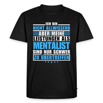 Des performances inégalées en tant que mentaliste - T-shirt Premium bio Homme - noir - Devant - Nico (187cm)