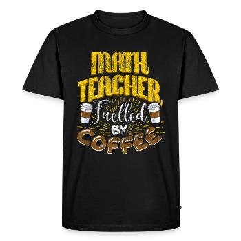 Profs de maths - T-shirt Premium bio Homme - noir - Devant - Nico (187cm)