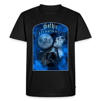 Obsession gothique Vampire - T-shirt Premium bio Homme - noir - Devant - Nico (187cm)