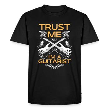 Trust me i'm a guitarist - Men's Premium Organic T-Shirt - black - Front - Nico (187cm)