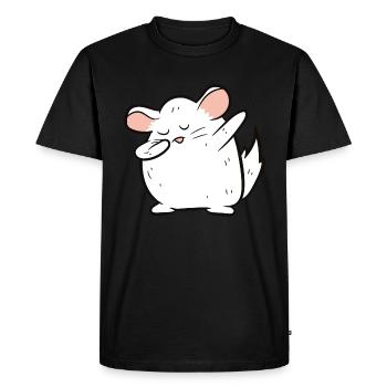 Chinchilla - Dab, dabbing, dancing - Men's Premium Organic T-Shirt - black - Front - Nico (187cm)