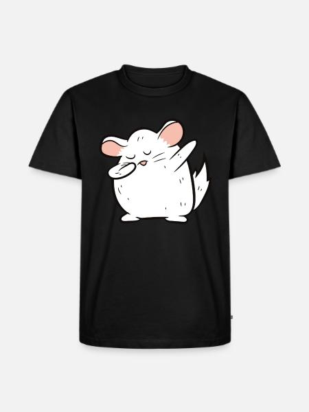 Chinchilla - Dab, dabbing, dancing - Men's Premium Organic T-Shirt - black