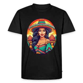 5 de Mayo Party Drinko de Mayo pretty Latina - Men's Premium Organic T-Shirt - black - Front - Nico (187cm)