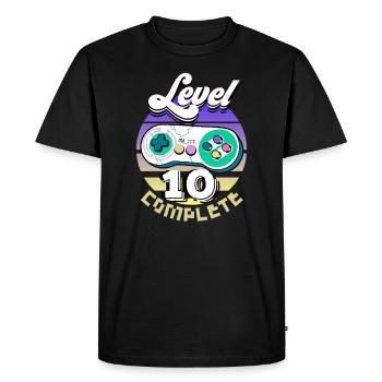 Joueur joueur 10 ans idée cadeau - T-shirt Premium bio Homme - noir - Devant - Nico (187cm)