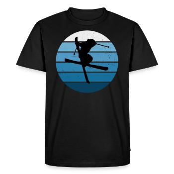 Ski Freestyle Ski Saute à Ski Femmes Ski Freesty - T-shirt Premium bio Homme - noir - Devant - Nico (187cm)